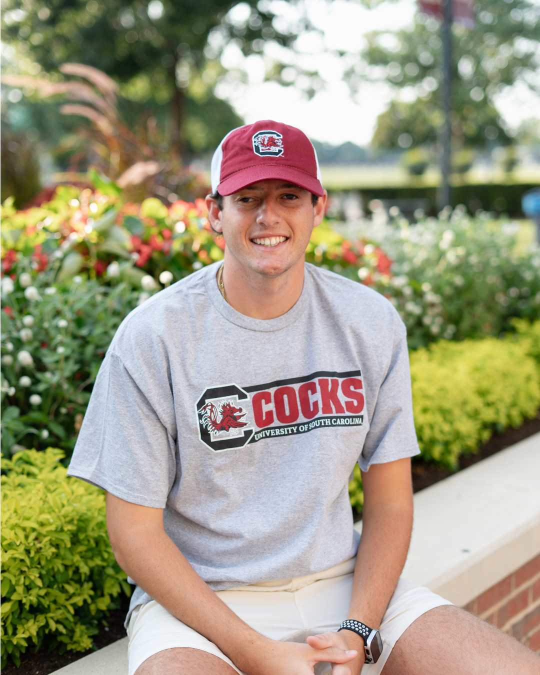 COCKS 2-Bar T-Shirt – Light Steel