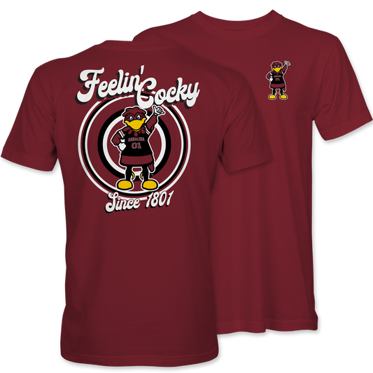 Feelin' Cocky T-Shirt – Garnet