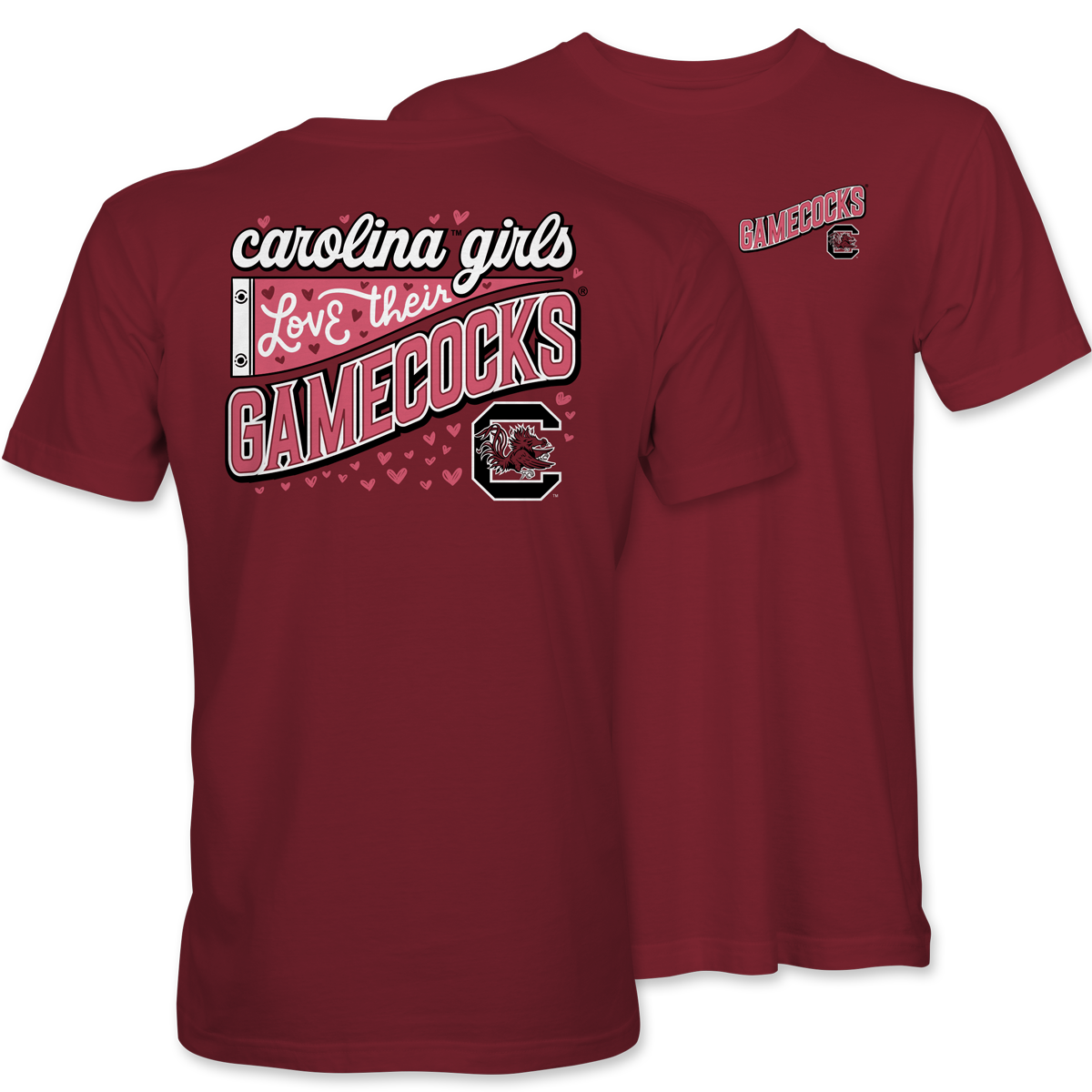 Carolina Girls Love Gamecocks T-Shirt – Garnet