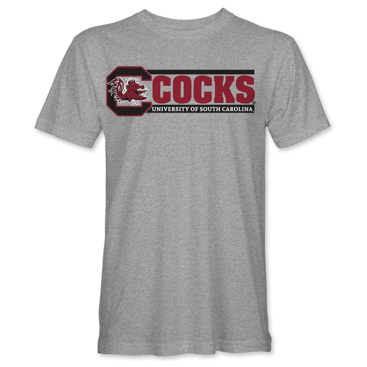 COCKS 2-Bar T-Shirt – Light Steel