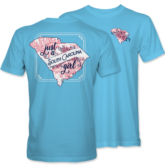 Just a South Carolina Girl T-Shirt – Sky