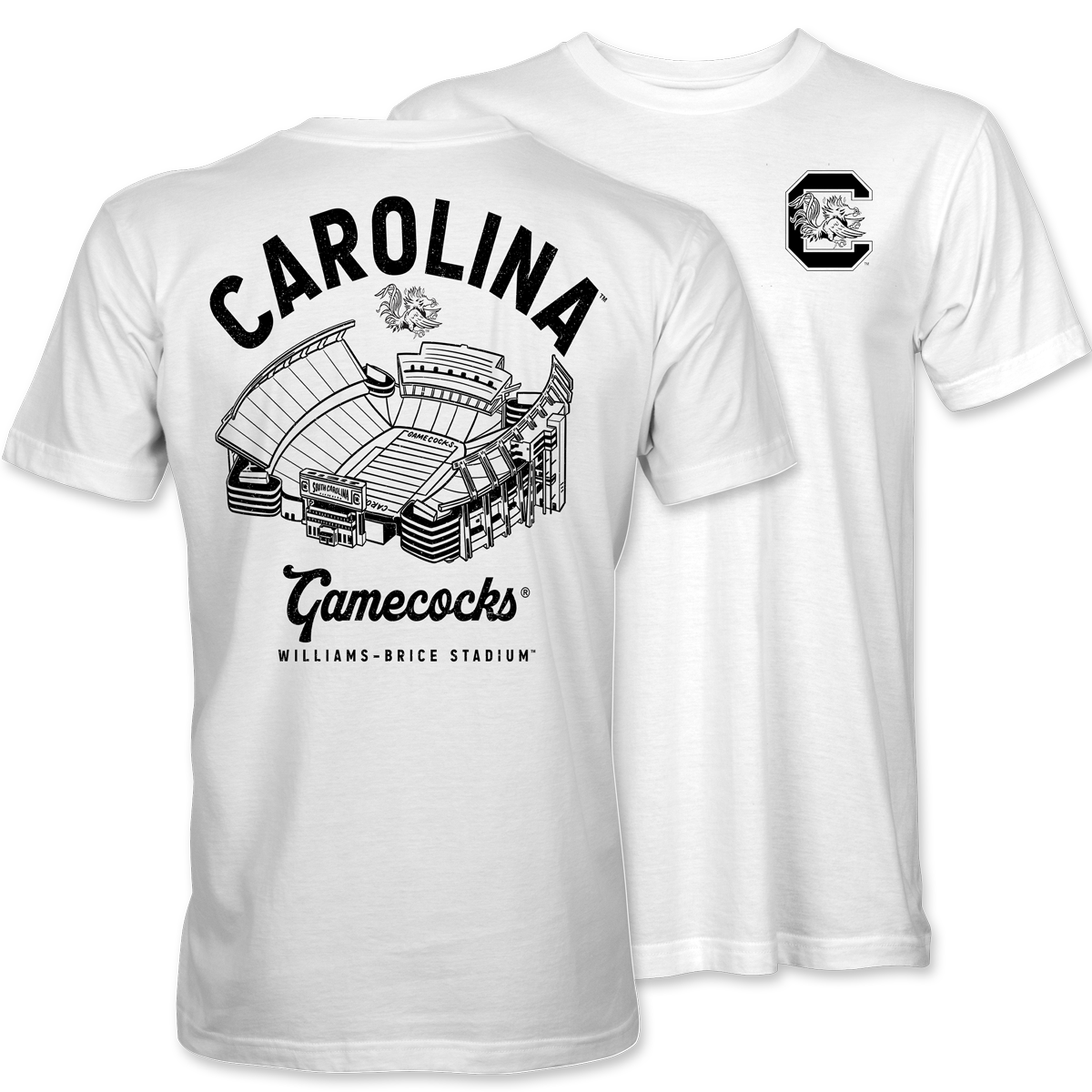 Carolina Gamecocks Stadium Tee – White