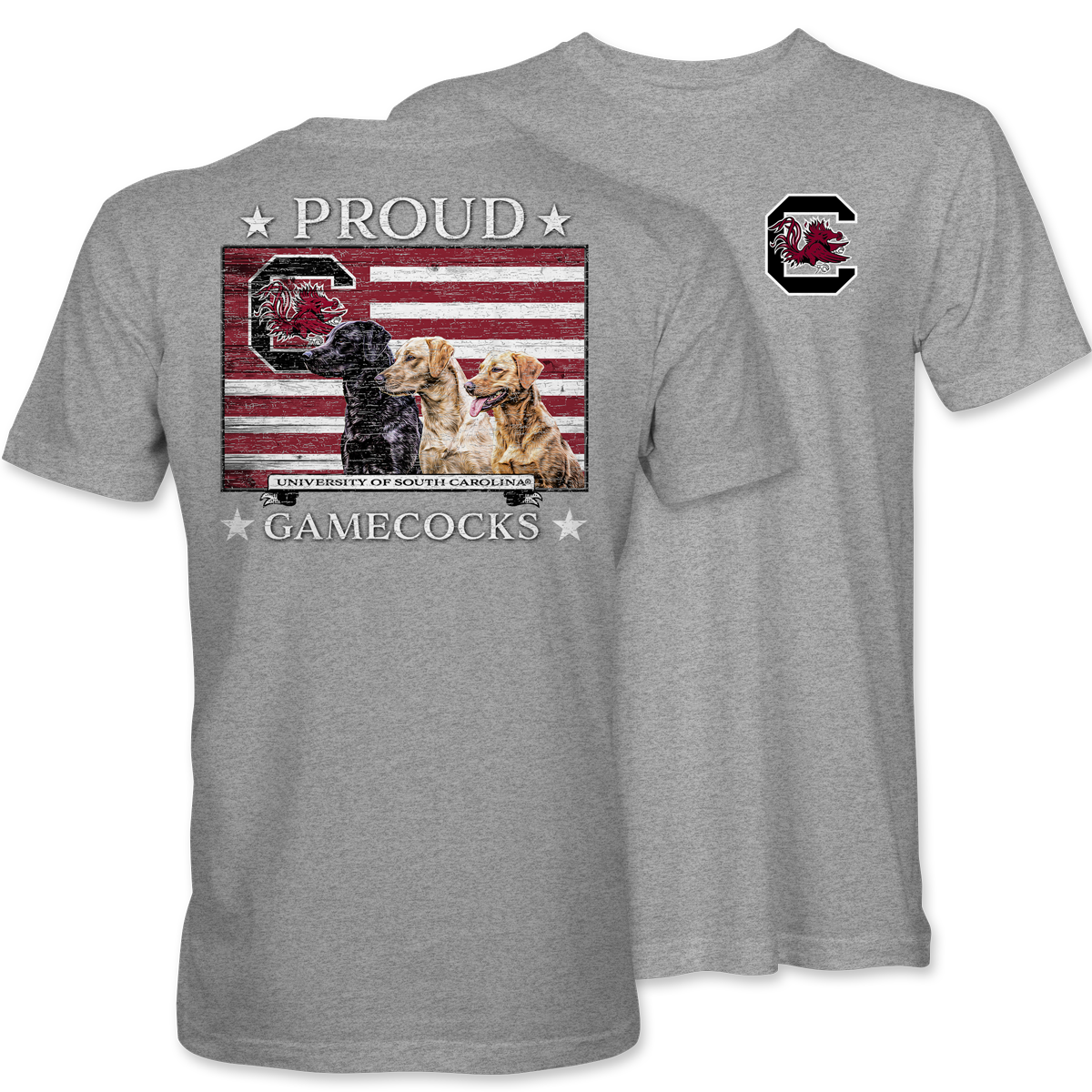 Proud Gamecocks Labs Short Sleeve T-Shirt – Light Steel