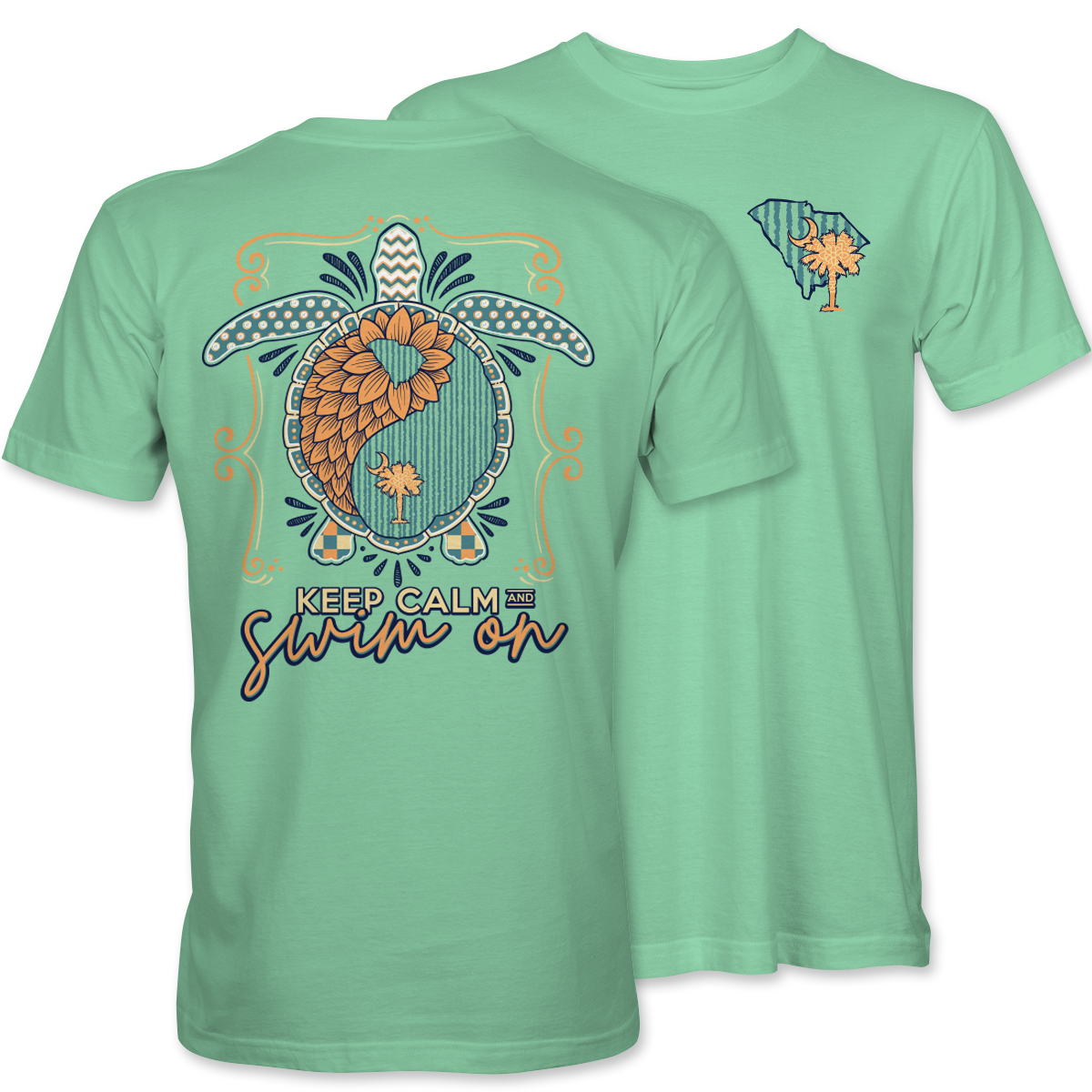 South Carolina Turtle Yin Yang Tee