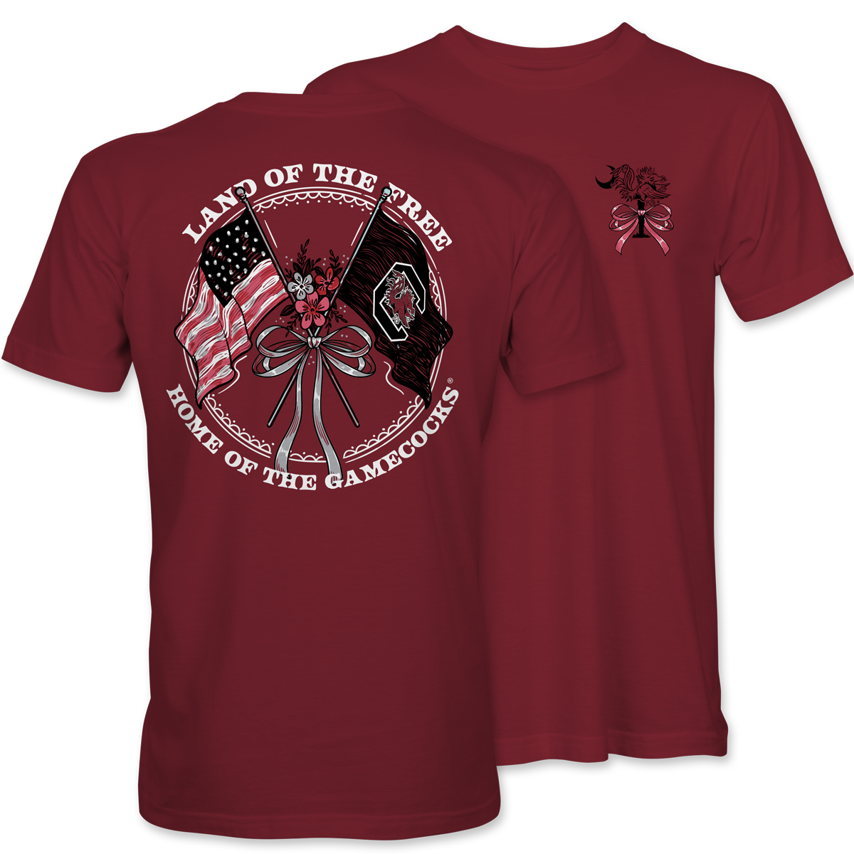 Land of the Free – Home of the Gamecocks Tee