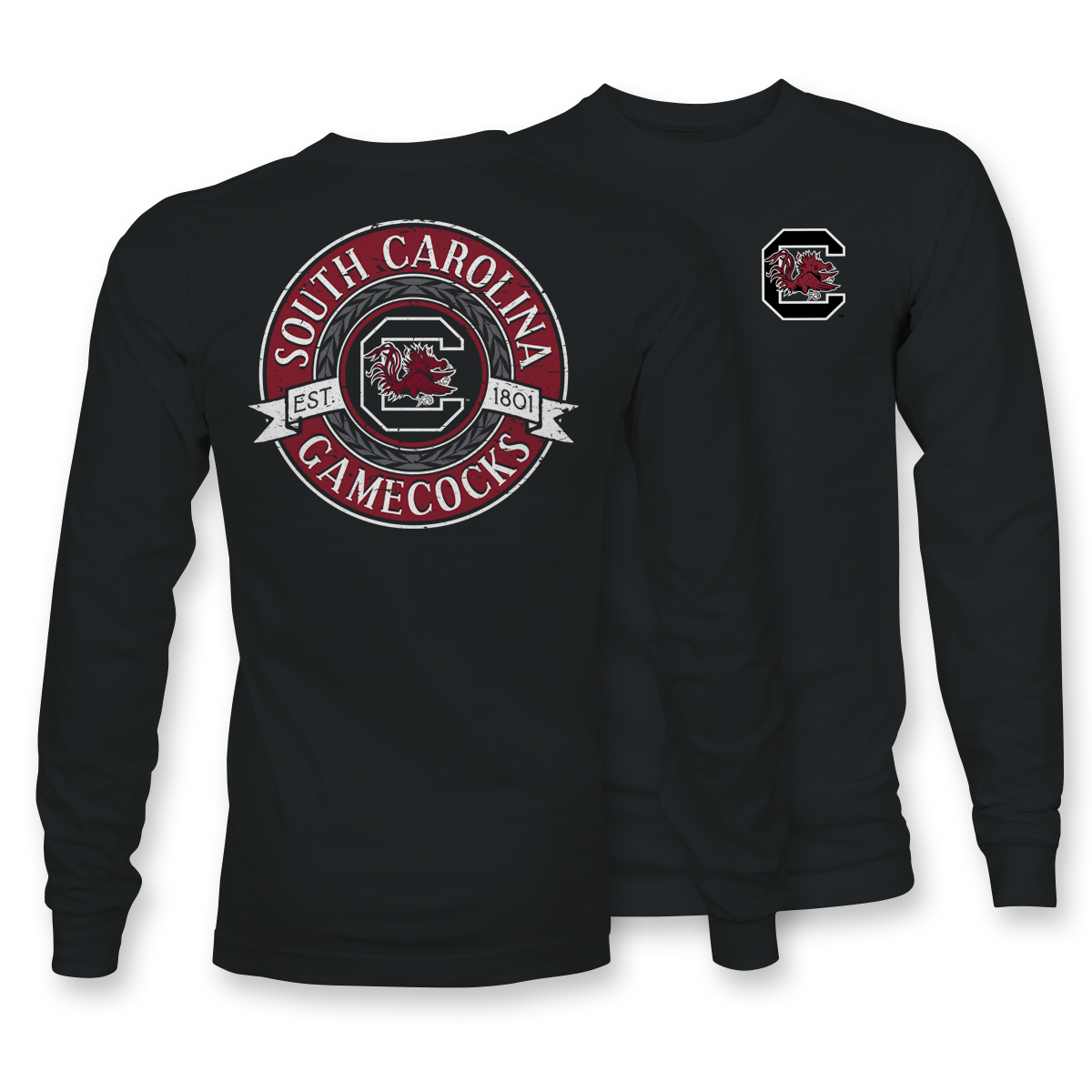 Distressed Circle USC LONG SLEEVE