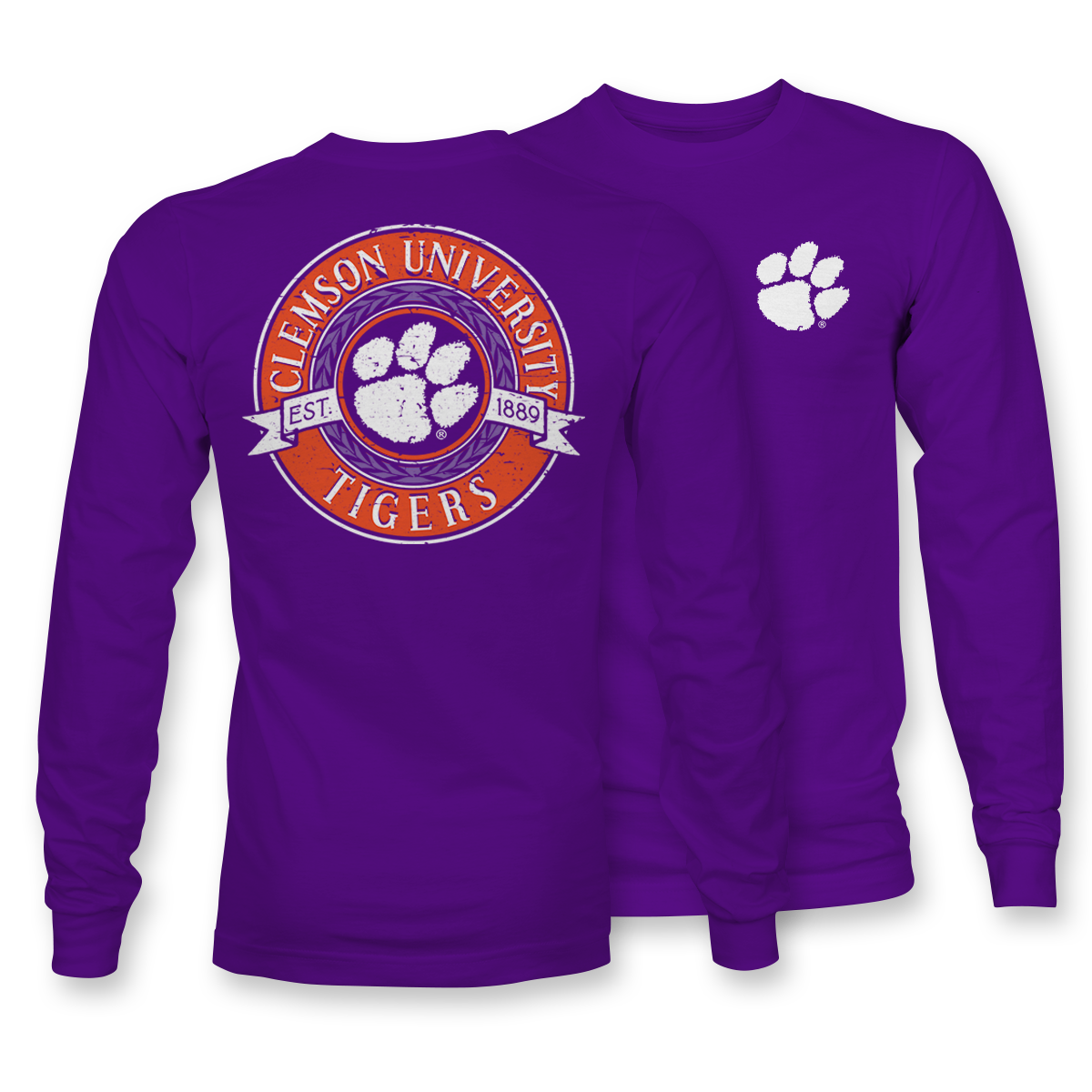 Distressed Circle CLE LONG SLEEVE