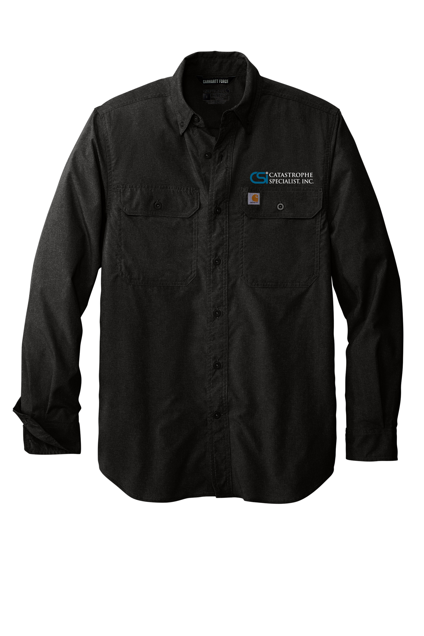 CSI Catastrophe Specialist, Inc Carhartt Force® Solid Long Sleeve Shirt - Black