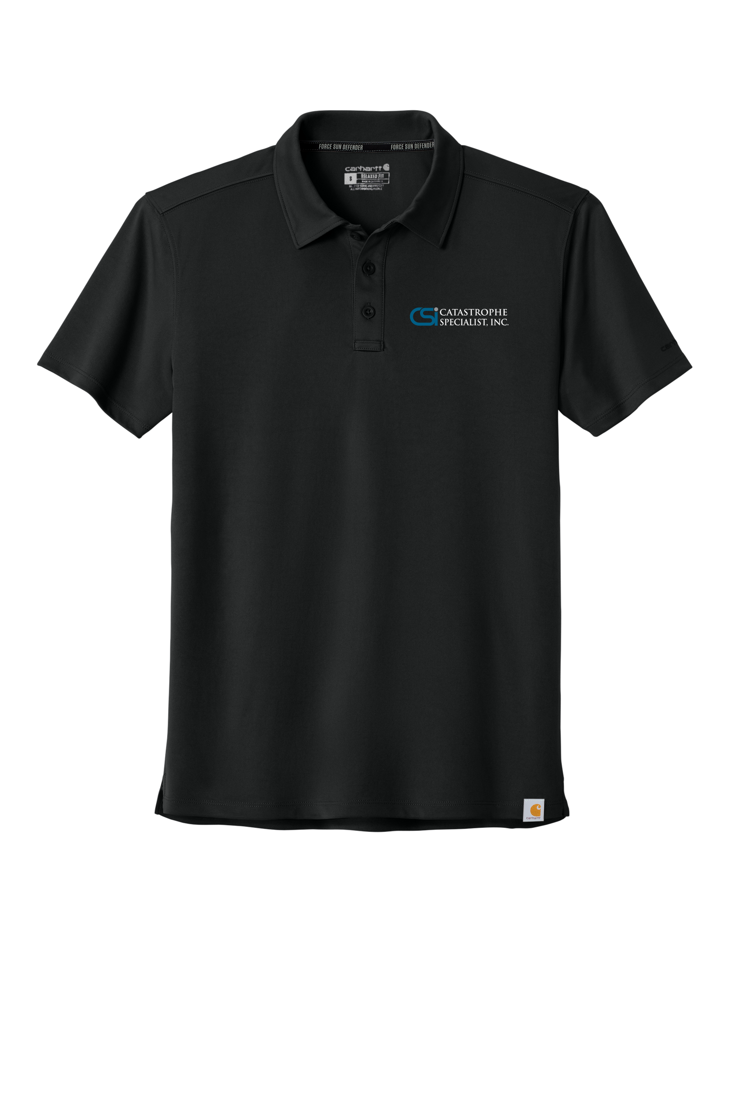 CSI Catastrophe Specialist, Inc Carhartt Force® Sun Defender™ Polo - Black