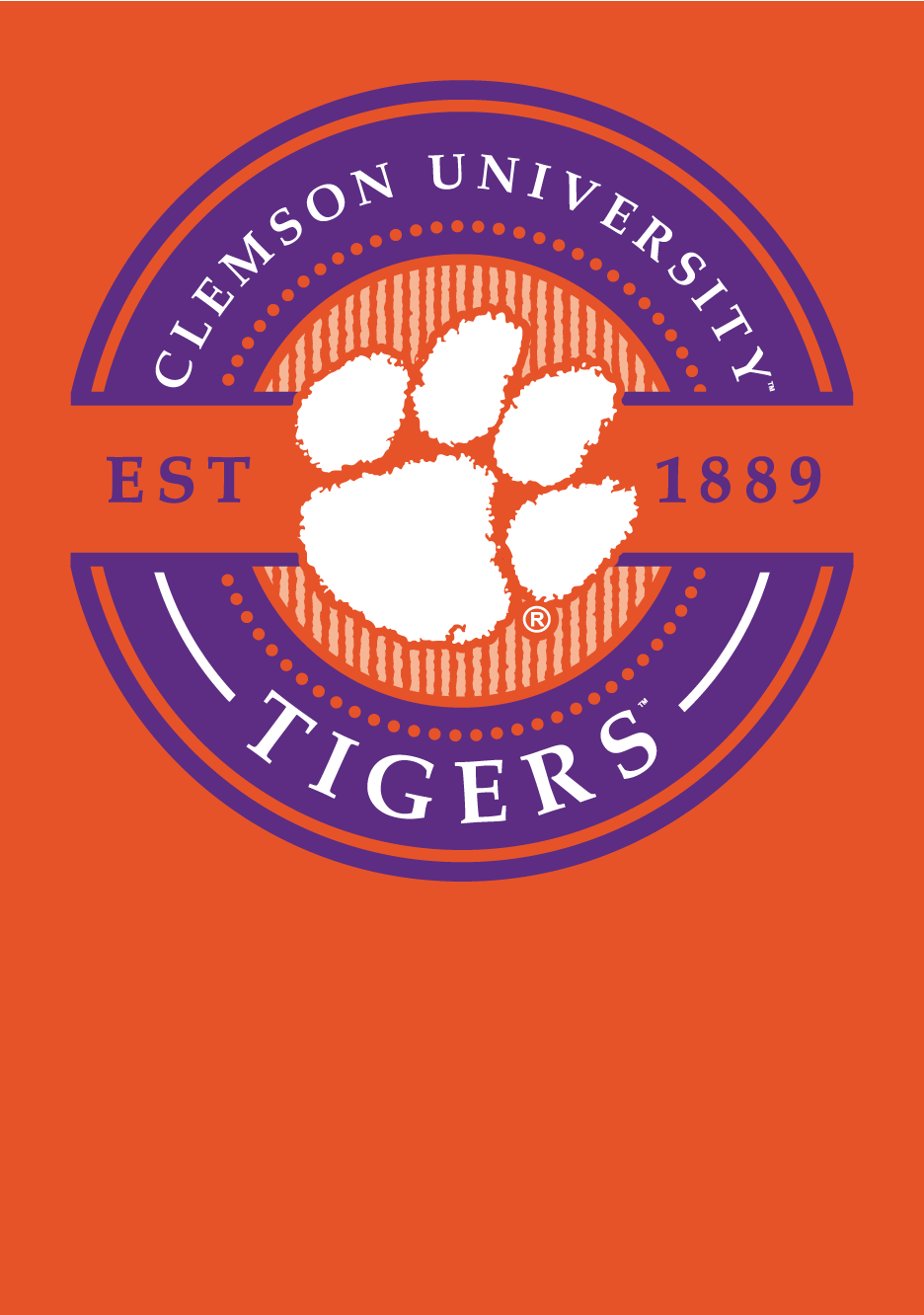 Clemson Circle Seal T-Shirt – Palmetto Shirt Co. | Orange