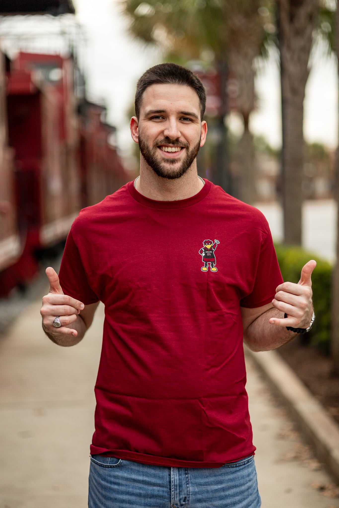 Feelin' Cocky T-Shirt – Garnet