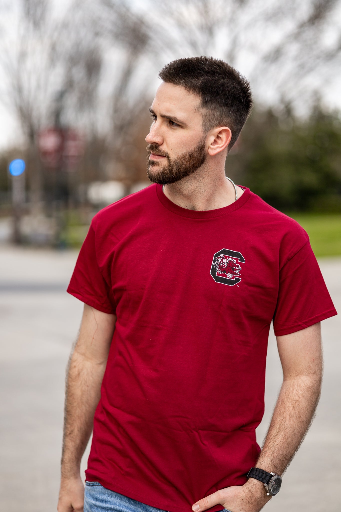 Saturday in South Carolina T-Shirt – Garnet