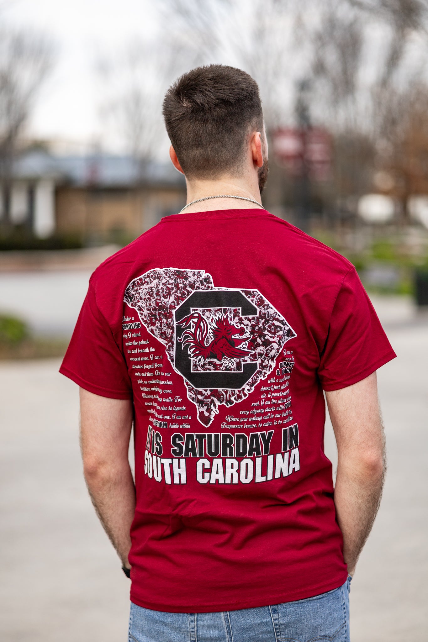 Saturday in South Carolina T-Shirt – Garnet