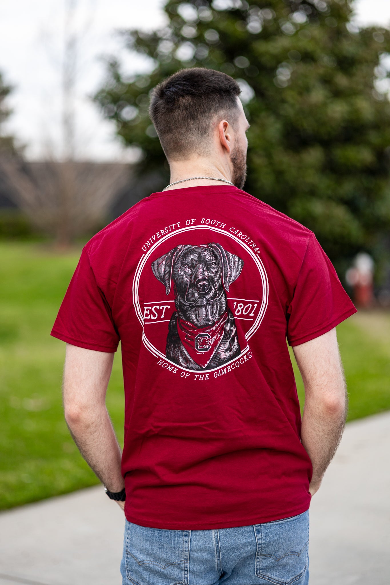 Gamecocks Bandana Lab T-Shirt – Garnet