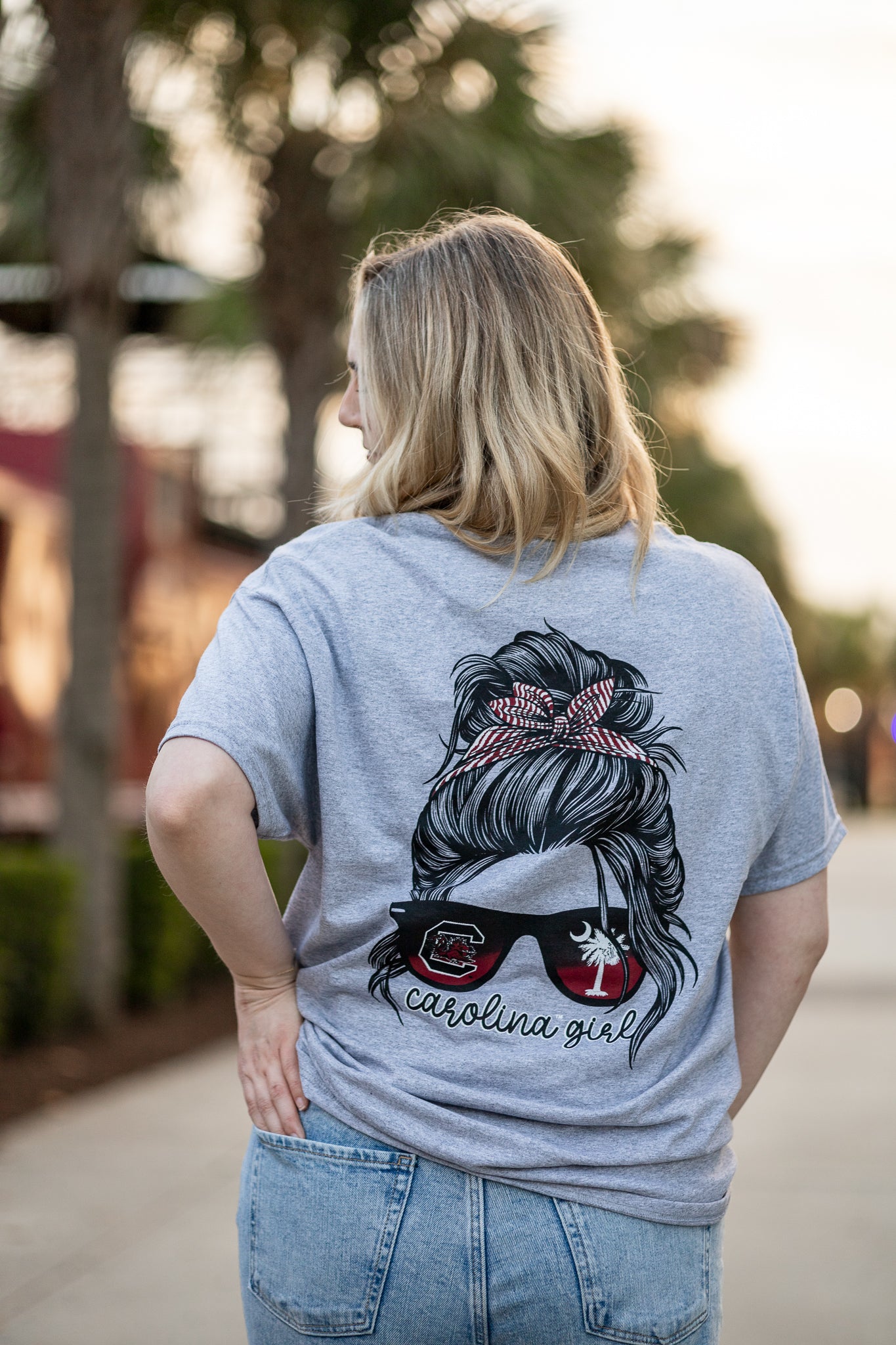 Carolina Girl Hair T-Shirt – Light Steel