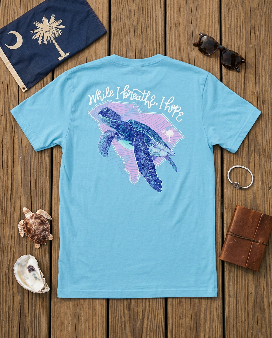 While I Breathe, I Hope T-Shirt – Sky