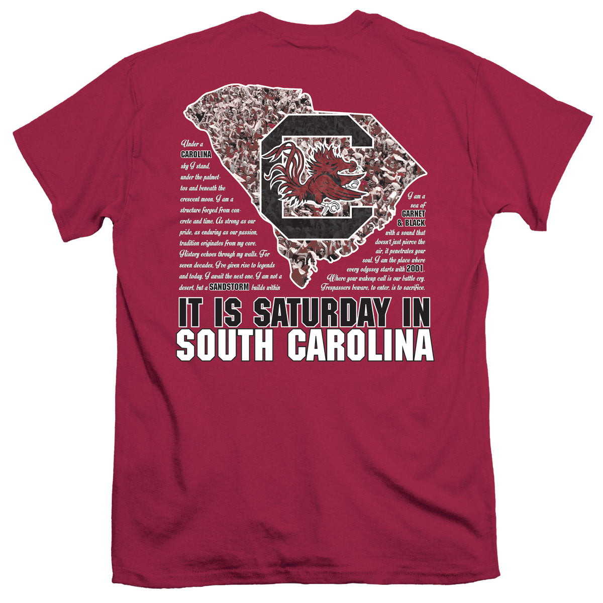 Saturday in South Carolina T-Shirt – Garnet