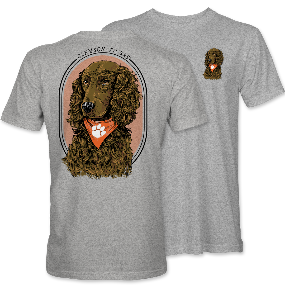 Clemson Tigers Boykin T-Shirt – Light Steel