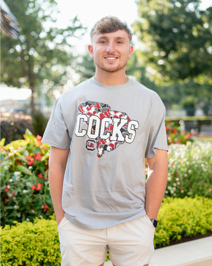 Cocks Duck Camo State T-Shirt – Gravel