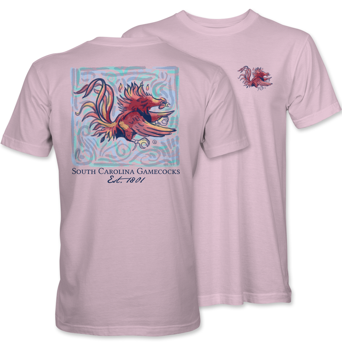 Watercolor Gamecock Tee