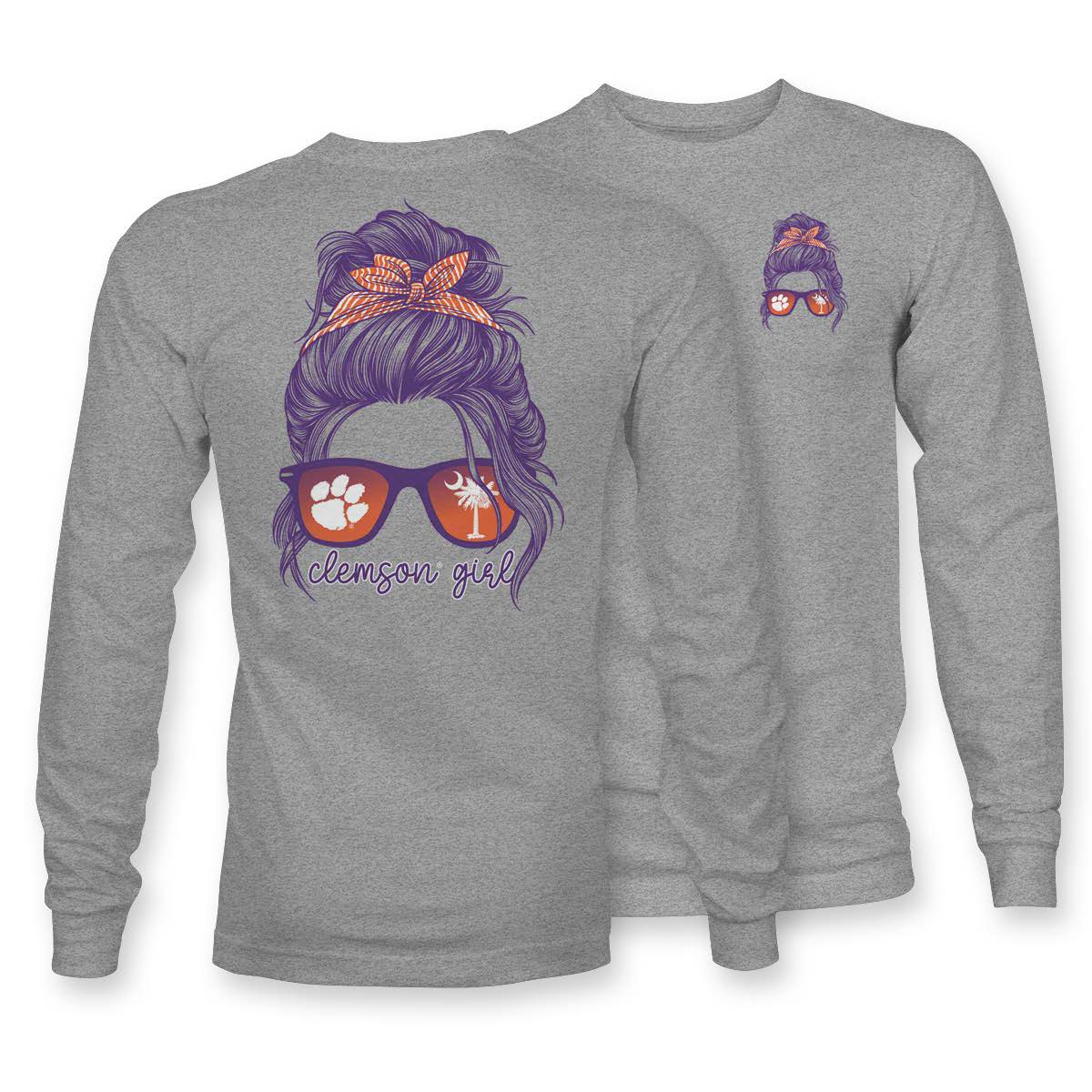 Clemson Girl Hair - LONG SLEEVE