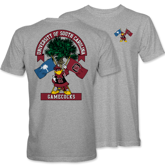 Cocky Crossflags T-Shirt – Light Steel