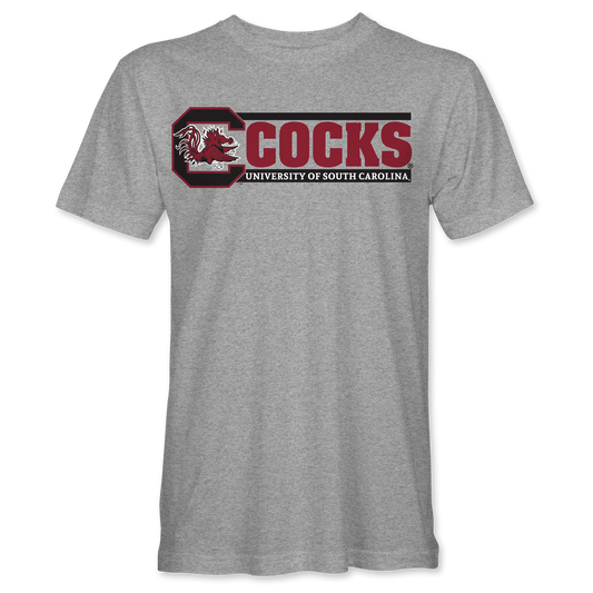 COCKS 2-Bar T-Shirt – Light Steel