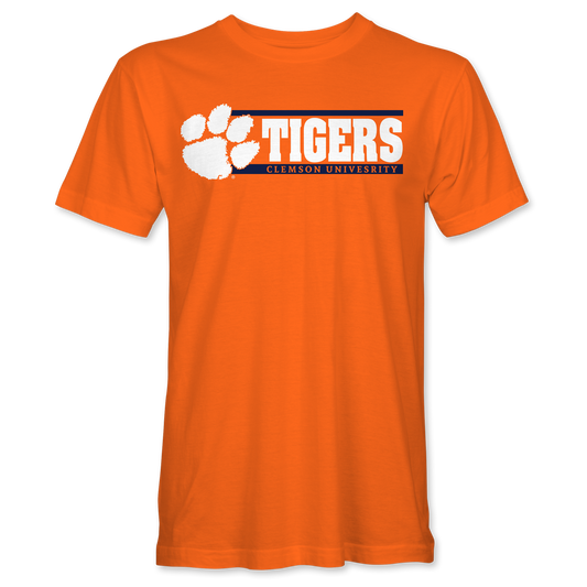 Clemson Tigers 2-Bar Logo T-Shirt – Orange