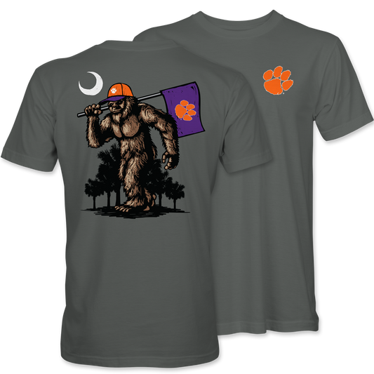 Clemson Yeti Flag T-Shirt – Smoke