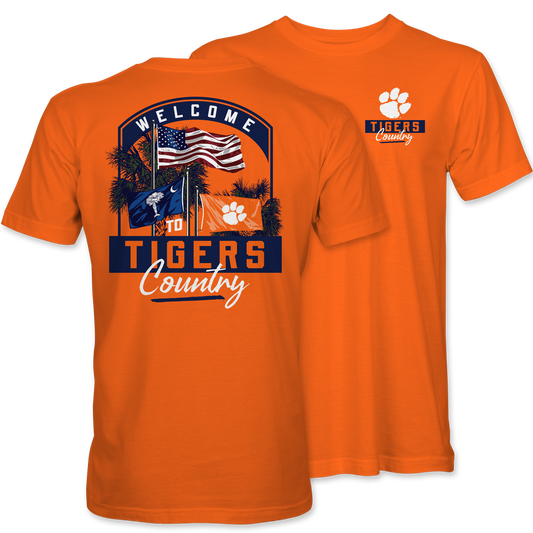 Clemson Welcome to Tigers Country T-Shirt – Orange