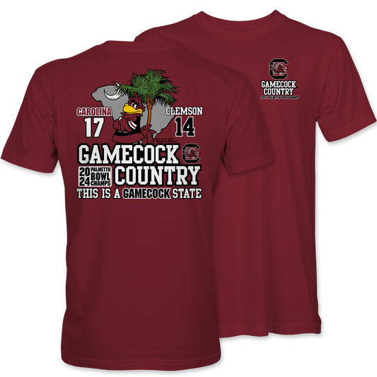 Gamecock Country: 2024 Palmetto Bowl Champs T-Shirt - YOUTH