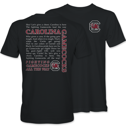 Gamecocks Fight Song Short Sleeve T-Shirt – Black