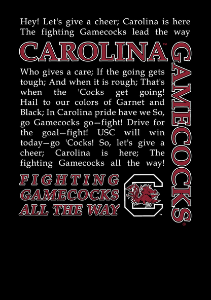 Gamecocks Fight Song Short Sleeve T-Shirt – Black