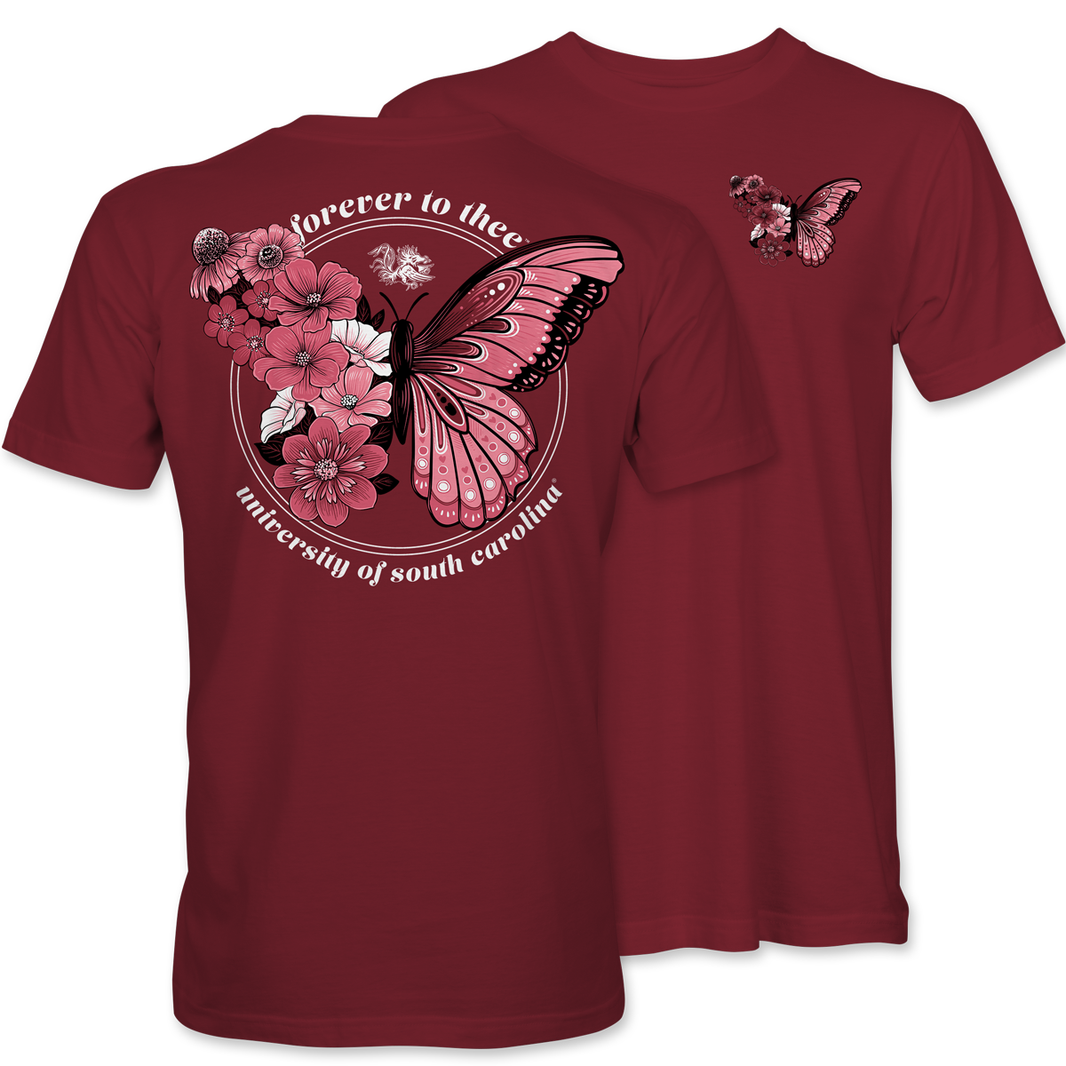 Forever to Thee Butterfly T-Shirt – University of South Carolina