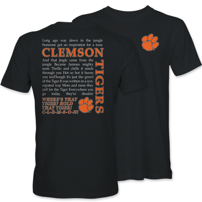 Clemson Tiger Rag T-Shirt – Black