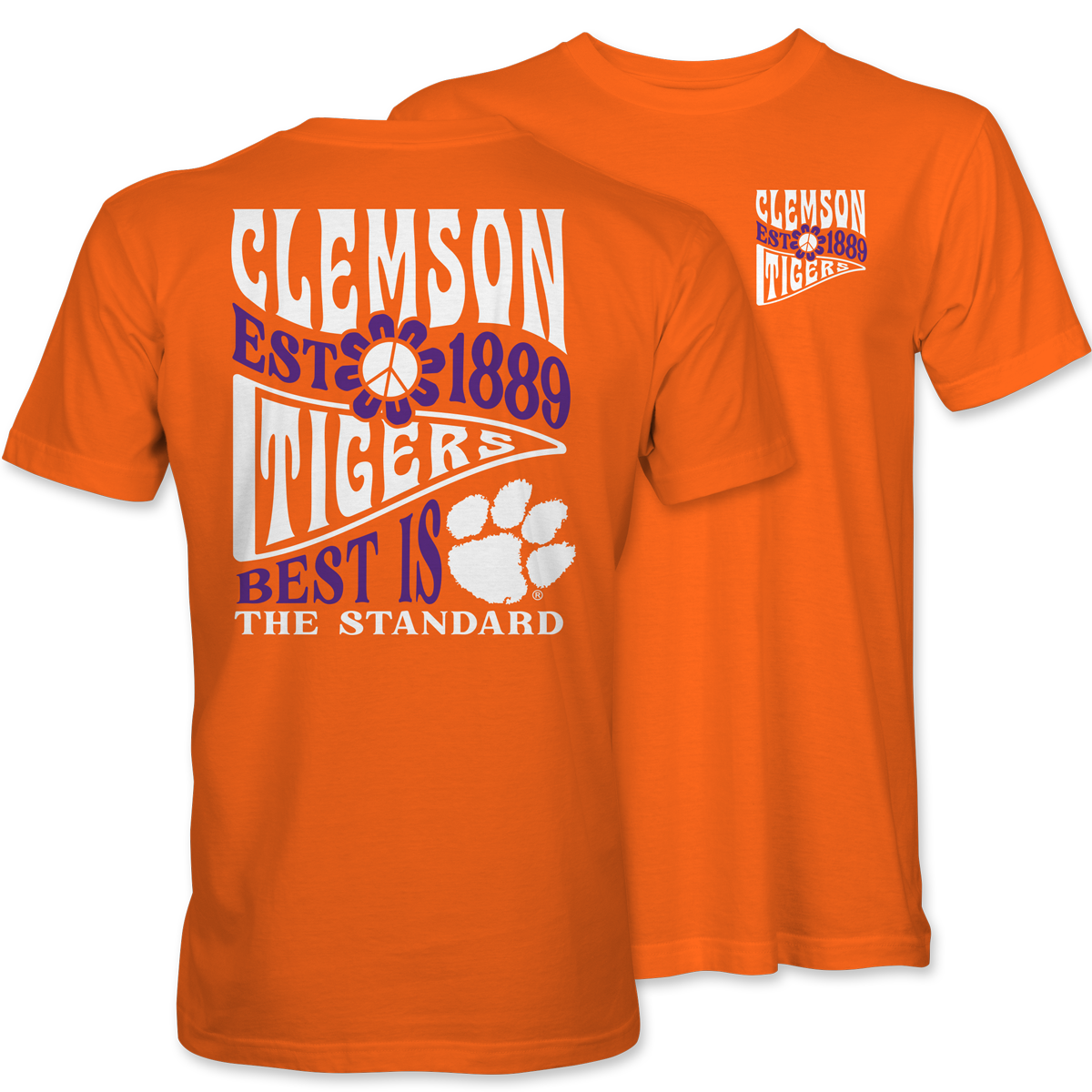 Clemson Best Is the Standard T-Shirt – Orange