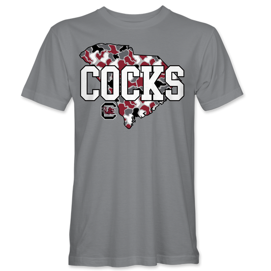 Cocks Duck Camo State T-Shirt – Gravel