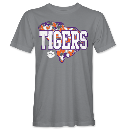 Clemson Camo State Tigers T-Shirt – Gravel