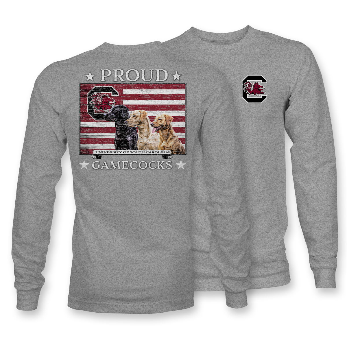 Proud Gamecocks Labs USC - LONG SLEEVE