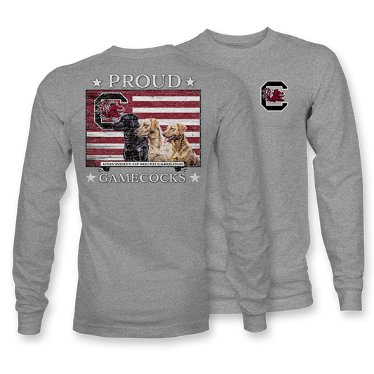 Proud Gamecocks Labs USC - LONG SLEEVE