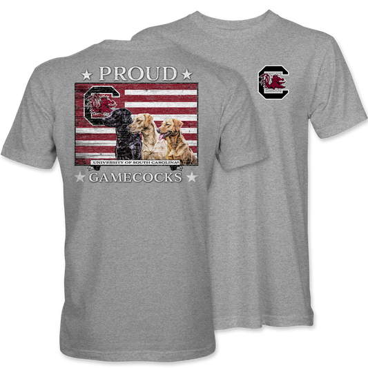 Proud Gamecocks Labs Short Sleeve T-Shirt – Light Steel