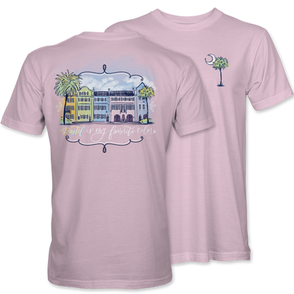 Charleston Rainbow Row Tee