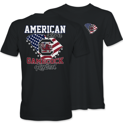 American Born Gamecock Raised Tee