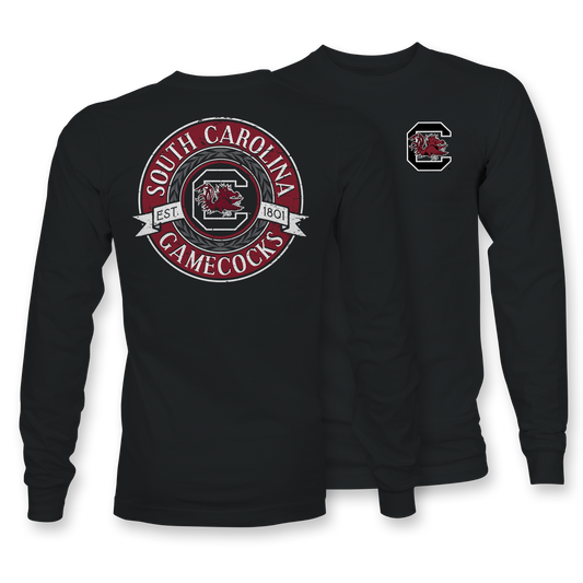 Distressed Circle USC LONG SLEEVE