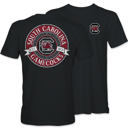 South Carolina Gamecocks Est. 1801 Distressed Circle Tee