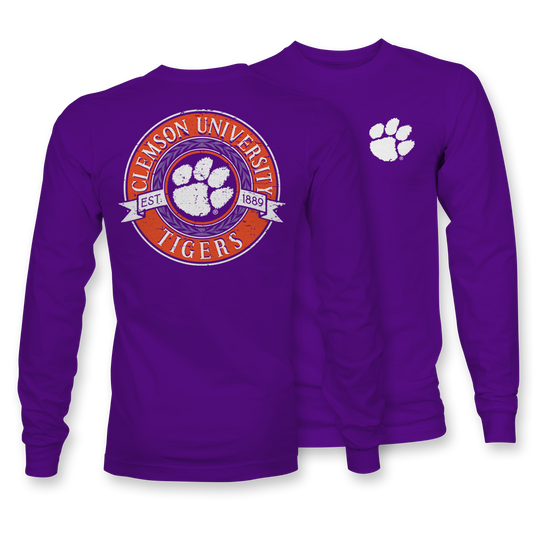 Distressed Circle CLE LONG SLEEVE
