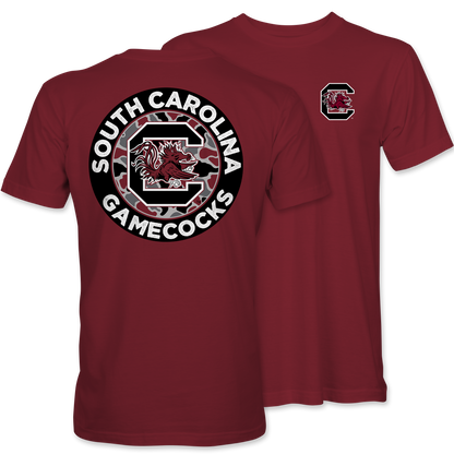 South Carolina Gamecocks Camo Circle Tee