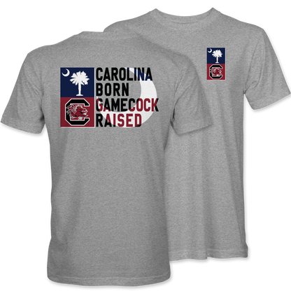Carolina Born Gamecock Raised Tee