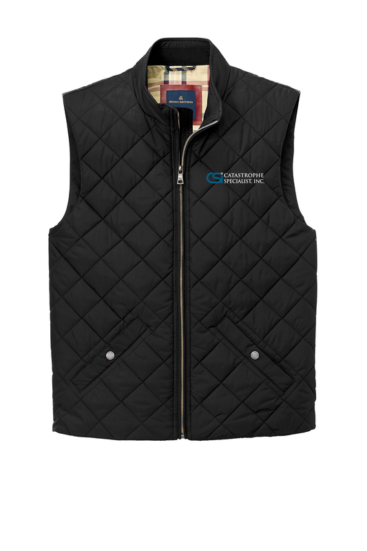 CSI Catastrophe Specialist, Inc Brooks Brothers® Quilted Vest - Black