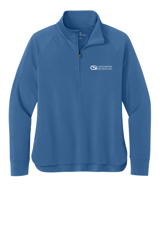 CSI Catastrophe Specialist, Inc Brooks Brothers® Women’s Luxe Performance 1/4-Zip - Blue